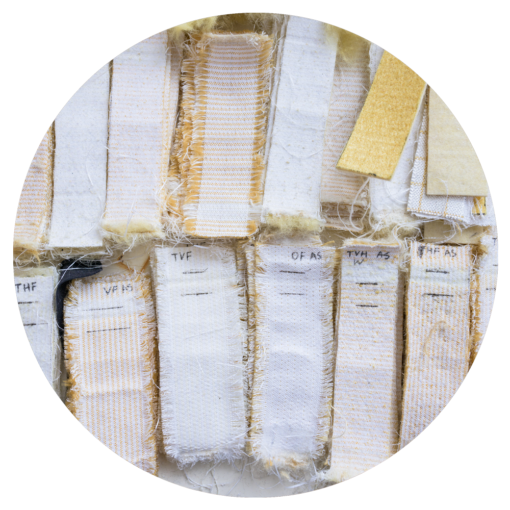 An assortment of fabric. An assortment of fabric.