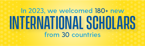 180 international scholars came to UD in 2023 from 30 countries