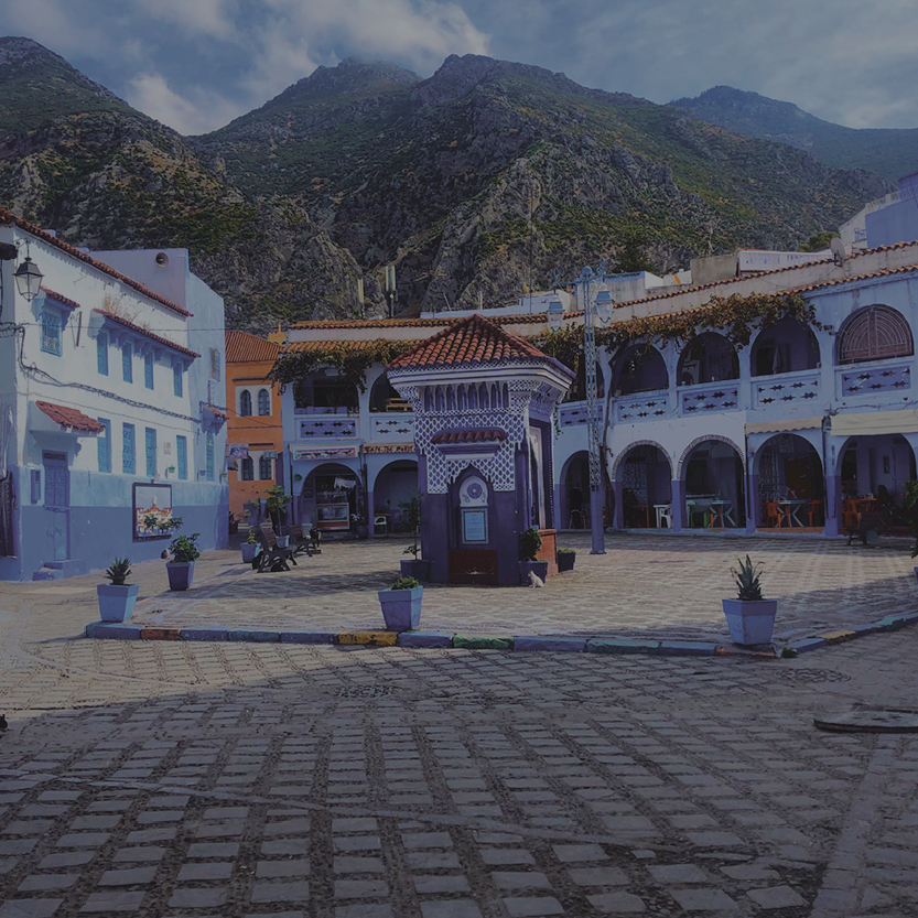 A photo of a plaza in Morocco