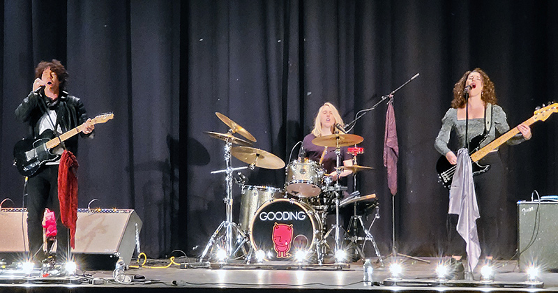 The rock group Gooding, performed at Concord High School in Wilmington Delaware as part of the Funding the Future concert series.