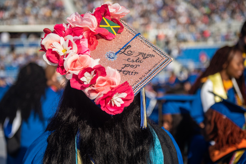 UD attracts students from all over the state, nation and the world, with each hoping to learn, grow and then launch the next phase of their lives. As this student wrote on their cap, “Lo mejor está por venir,” which translates to  “The best is yet to come.” 