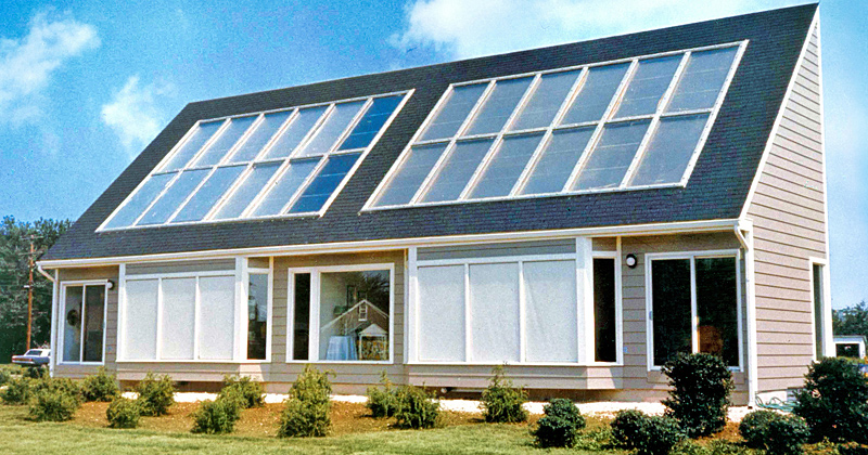 Solar One was a two-bedroom, 1,300-square-foot house built to demonstrate solar energy’s ability to provide both power and heat for a residence and to provide data for further research. Many components — including the solar modules — were built by hand because they were not commercially available in 1973.