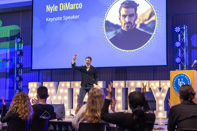 Deaf model, actor and activist Nyle DiMarco stepped in as keynote speaker for the Amplify Leadership Conference on Saturday, March 2. Using American Sign Language (ASL) and the use of an interpreter, he encouraged students to follow their passion into a career.