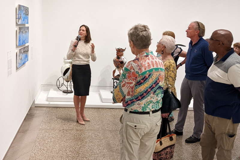 Karli Wurzelbacher at Heckscher Museum. Photo by Maya Argov