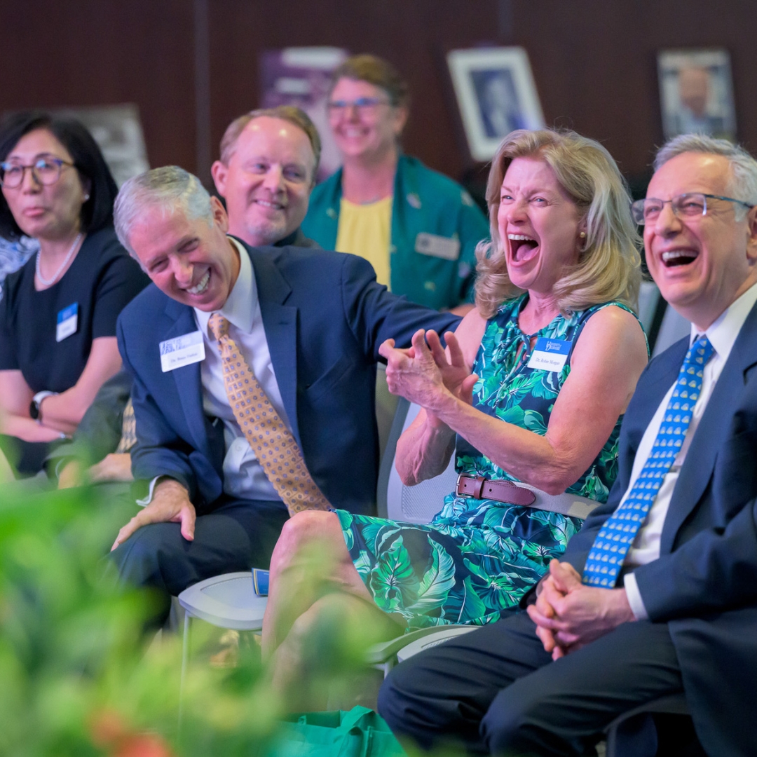 CANR Dean Farkas, Dr. Robin Morgan and UD President Assanis.