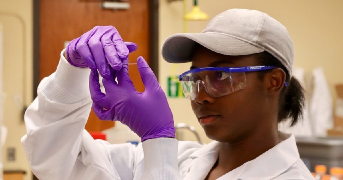 17_graduate_website_properties_img_canr_1200x630 - 1 A close-up a student doing lab work.
