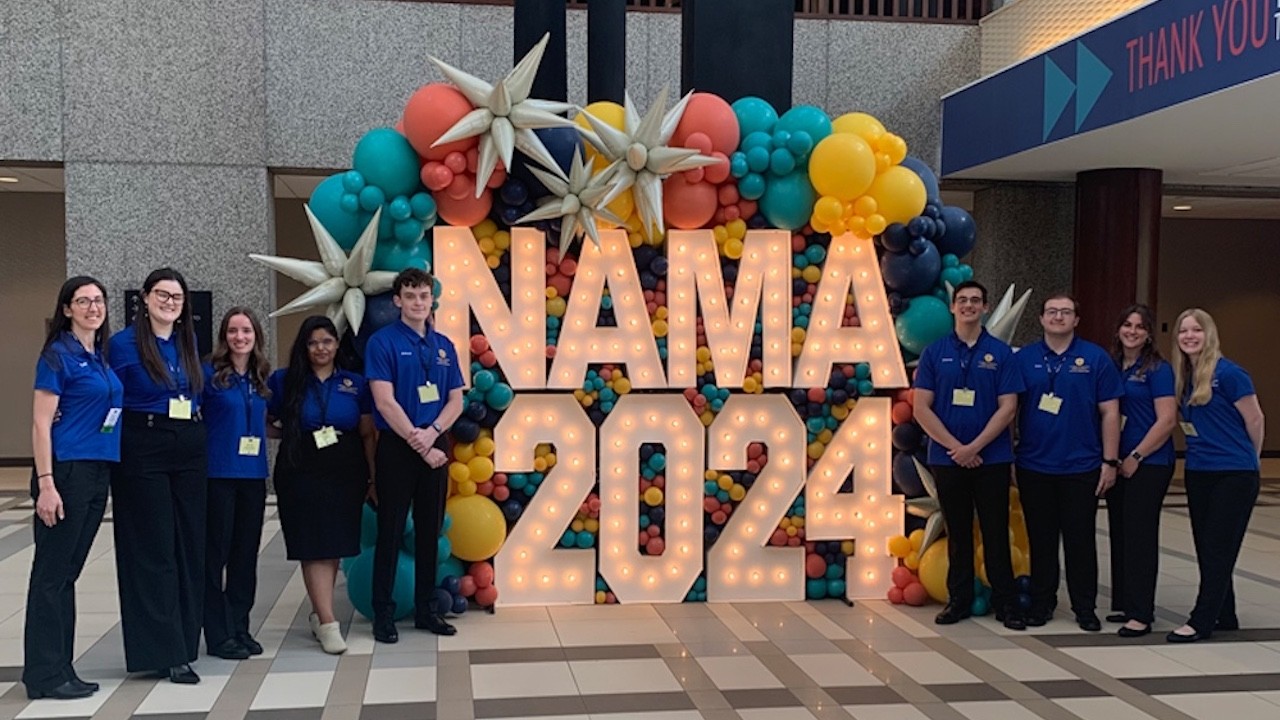 The NAMA student group at convention