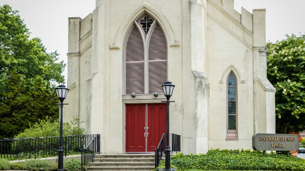 Exterior photo of Bayard Sharp Hall