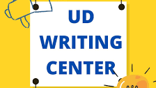 Golden image avout UD Writing Center