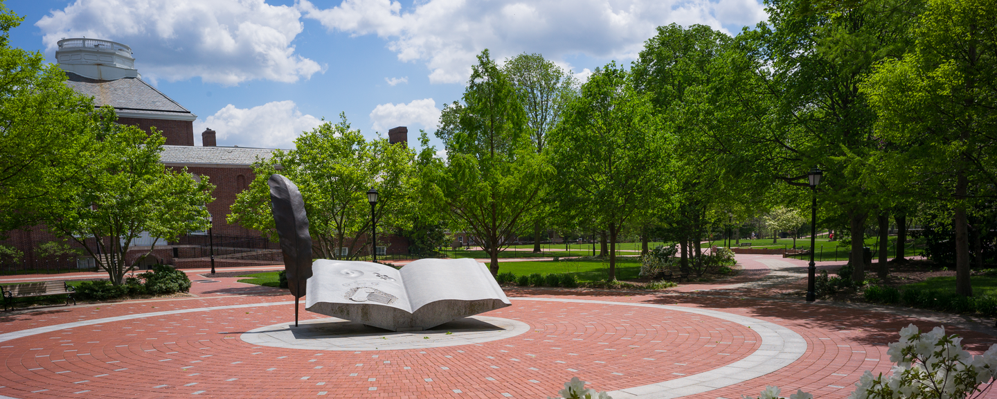 Academic momument on UD campus