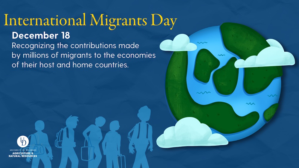 International Migrants Day. December 18: Recognizing the contributions made by millions of migrants to the economies of their host and home countries.