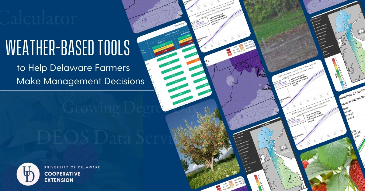 Weather-Based Tools to Help Delaware Farmers Make Management Decisions