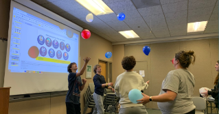 A photo of youth participating in a 4-H activity having fun