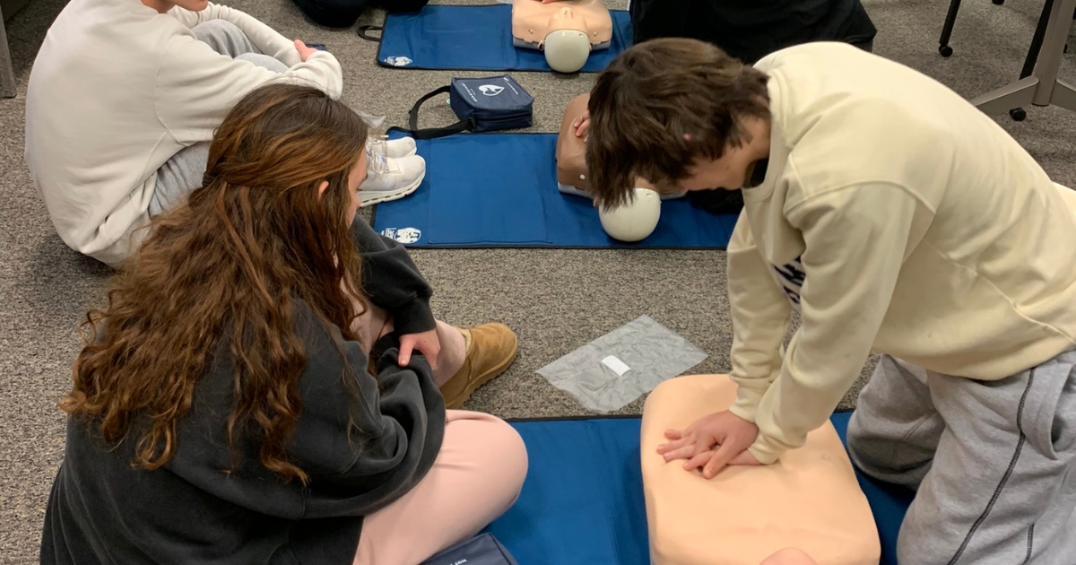 A photo of youth participating in a 4-H activity having fun