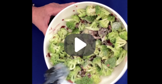 Broccoli Salad in a bowl