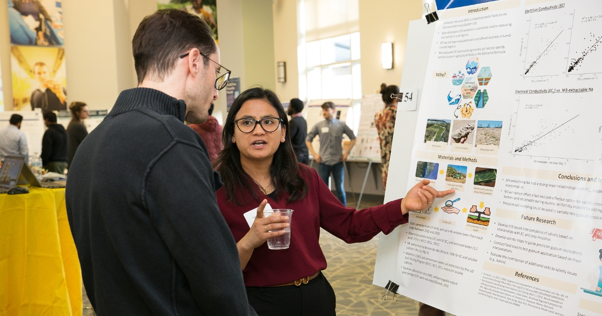 Sapana Pokhrel presents her research