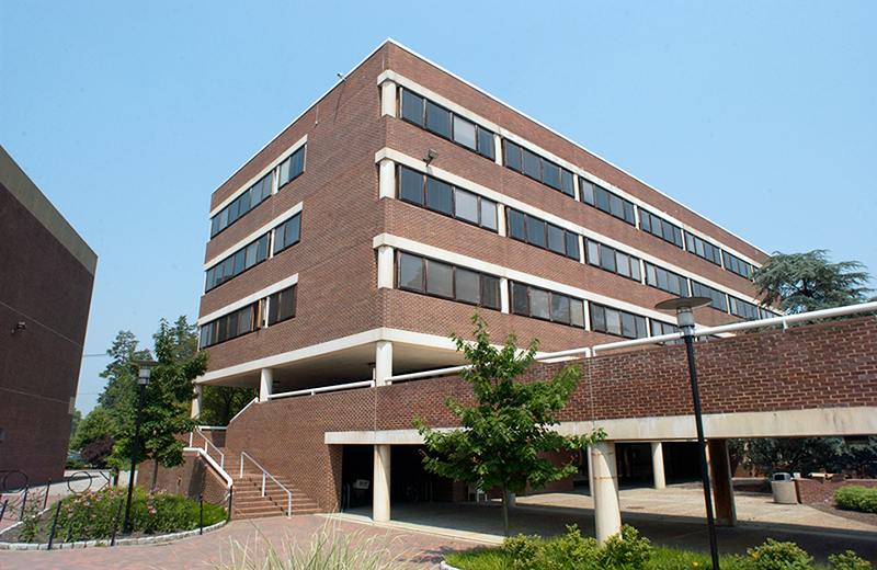 Exterior photo of Ewing Hall