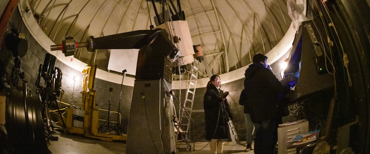 Image of the inside of a Space Telescope