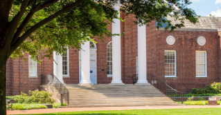 Campus beauty shot of Memorial Hall