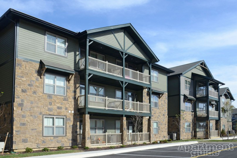 Exterior of apartment buildings