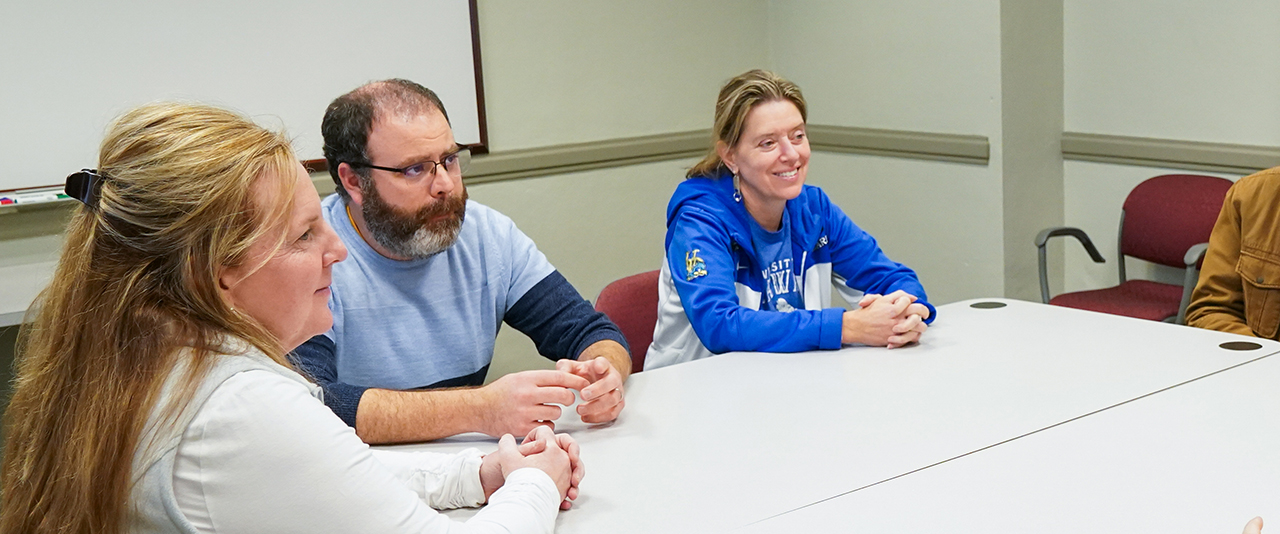 CSCR staff members gathered for a meeting