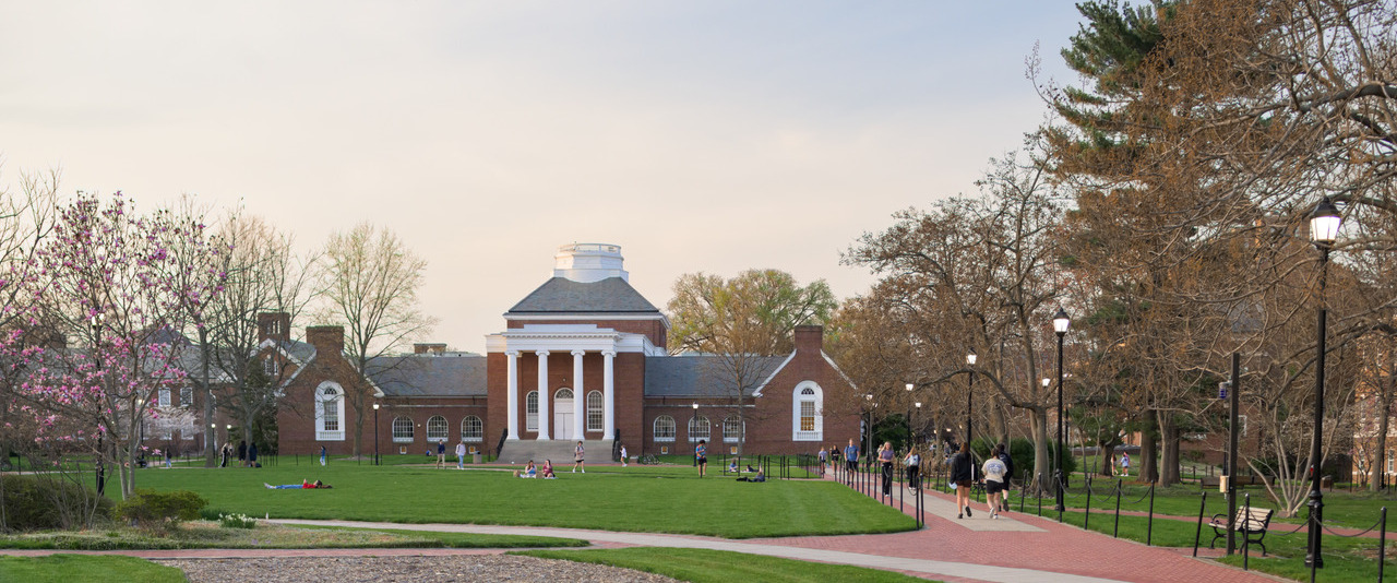 Memorial Hall at dusk