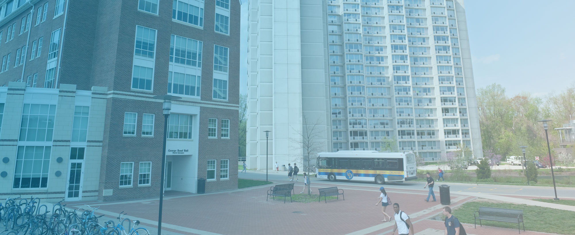 Exterior of George Read residence hall