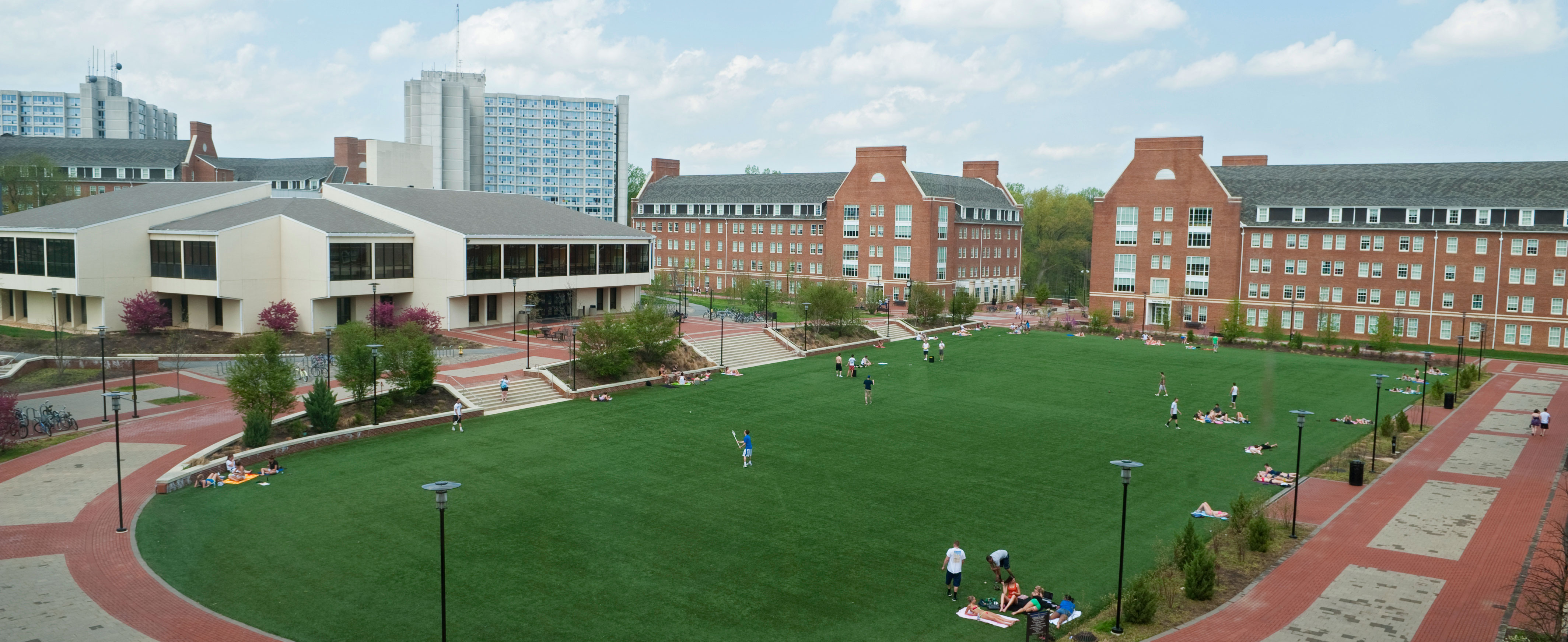 exterior of residence halls on Laird campus