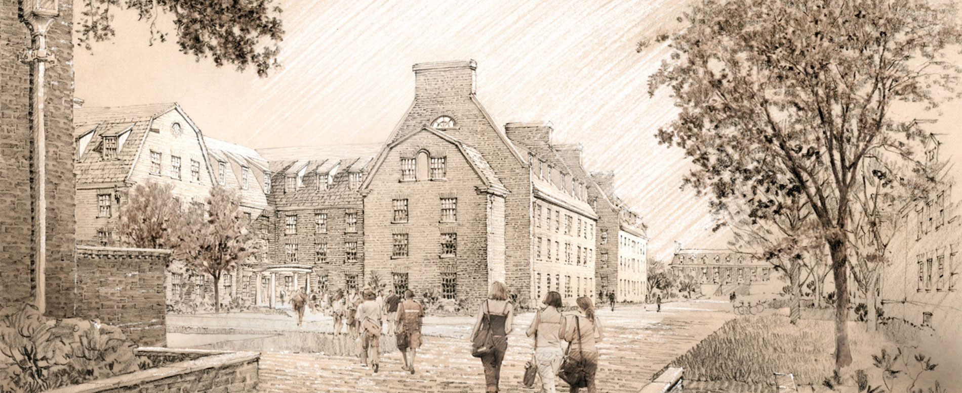 Artist sketch of South Academy exterior