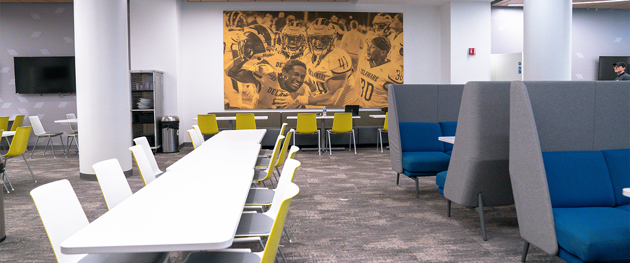 Interior of the Stadium Club inside the Whitney Athletic Center