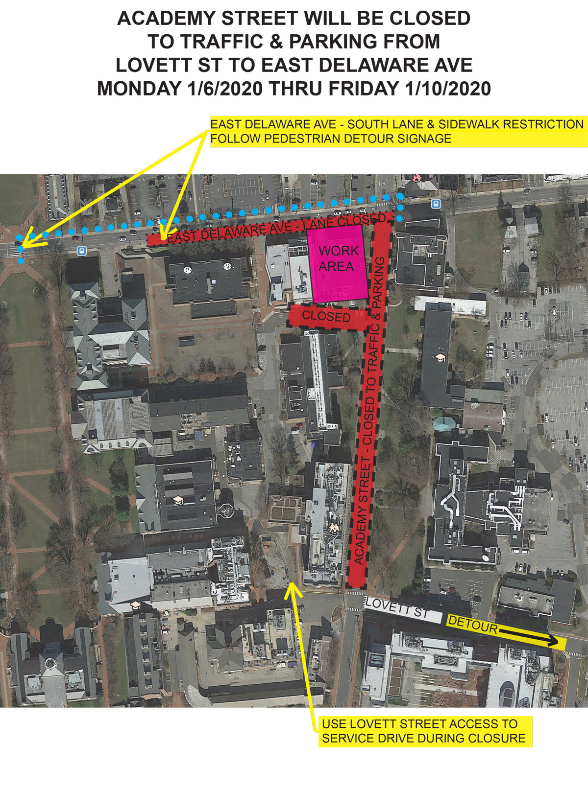 Section of Academy Street to close | University of Delaware