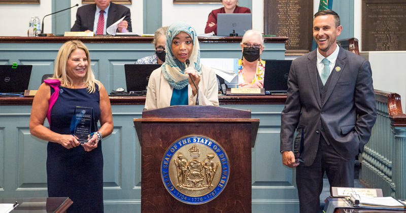 Delaware representatives receive inaugural Biden School Civility in Public Service Award for drafting bipartisan mental health bill