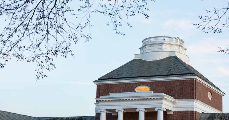 Top of a campus building at the University of Delaware