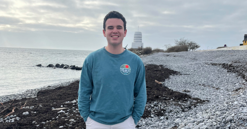 Junior Joshua Koppel was the first Blue Hen ever to win the prestigious Scandinavian Jacob Buksti Memorial Scholarship.  He is spending the spring semester on the DIS Copenhagen program, which provides him with “study tour” opportunities throughout Denmark and one week in Brussels, Belgium.  