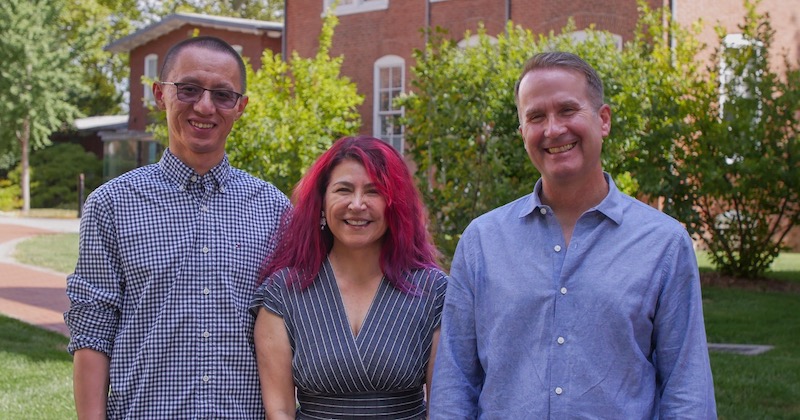 Three UD professors posing for picture