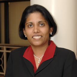 Anu Sivaraman teaches a business administration course on technology and marketing that requires students to create and maintain their own blogs. I think we just need a basic shot of her in her office or elsewhere in Lerner Hall. 