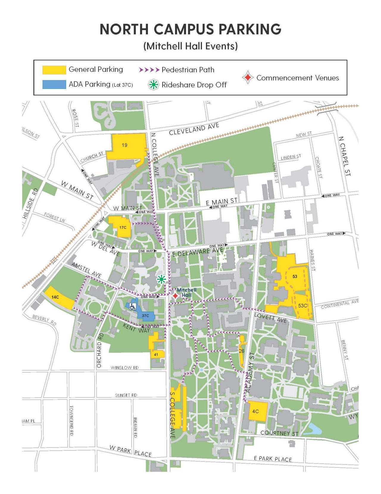 North Campus Parking Map North Campus Parking Map