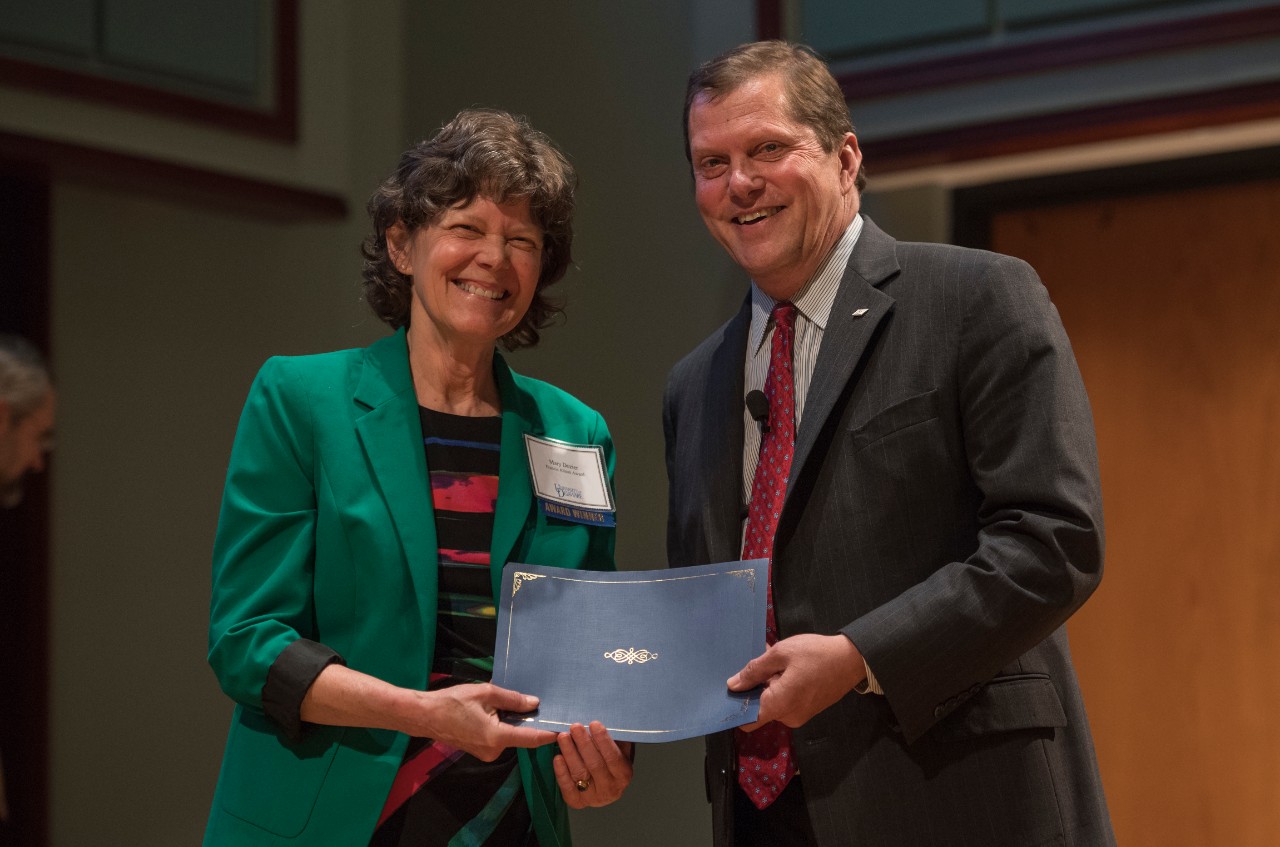 The College of Arts & Sciences Celebrating Achievement & Success Event, Thursday, May 12, 2016 in Gore Recital Hall with Dean George Watson as the master of ceremonies.