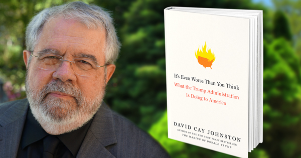 Pulitzer Prize-winning investigative reporter David Cay Johnston, the author of three books about Donald Trump, will speak at the University of Delaware’s informal Front Page Café at 5:30 p.m., Tuesday, Feb. 13.