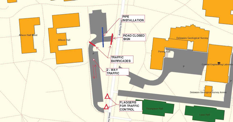 Allison hall parking lot diagram