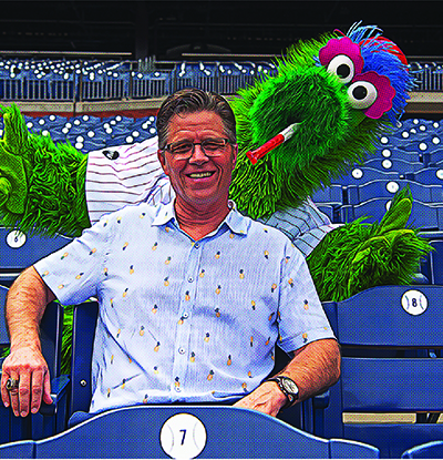 Dave Raymond Phillie Phanatic Signed Philadelphia Phillies