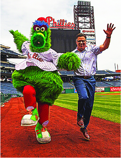 Dave Raymond Phillie Phanatic Signed Philadelphia Phillies