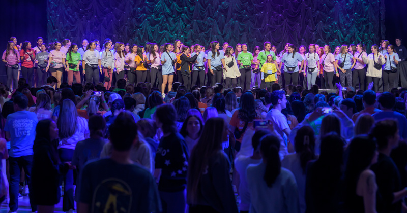 UDance returned to the Bob Carpenter Center on Sunday, April 23, and students raised money to fight childhood cancer..