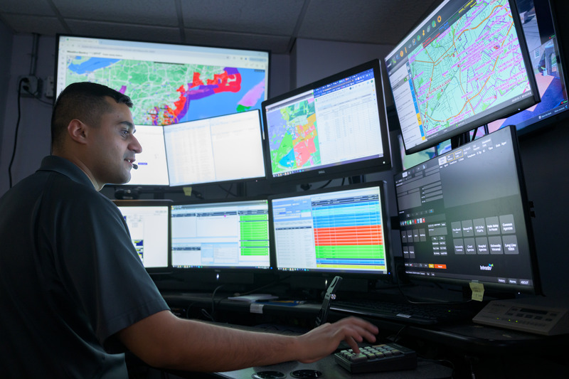 The University of Delaware Police Communications Center (UCOMM) operates as one of nine Public Safety Answering Points (PSAPs) in the State of Delaware. All 911 calls that placed from the UD campus phone system are answered by the UCOMM Center, which also monitors life safety alarms, security alarms, access control systems, and CCTV cameras. 