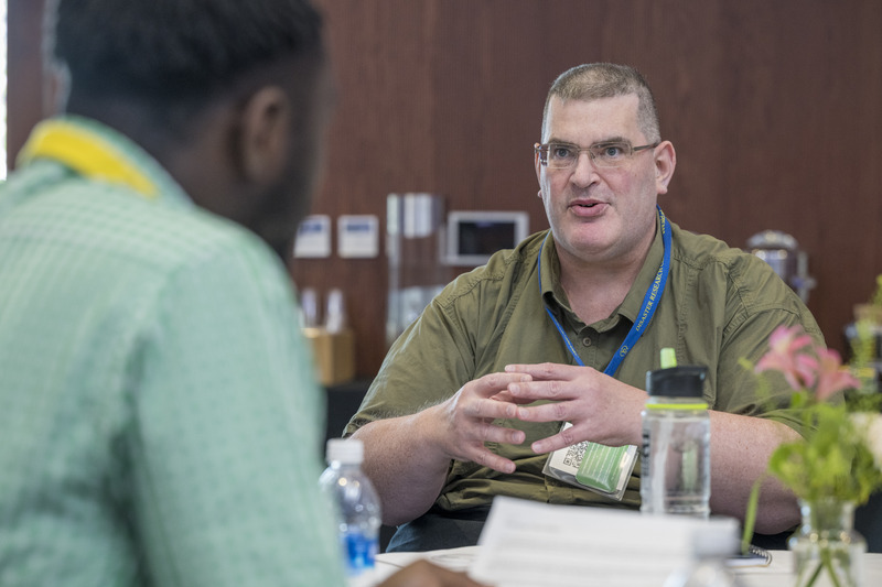 Tom Beveridge of Nova Scotia, a graduate student studying disaster and emergency management at Canada’s Royal Roads University, brought a first-responder’s perspective to discussions.