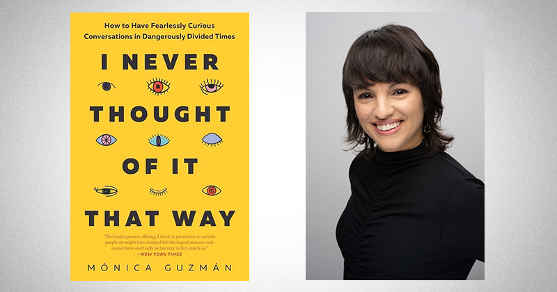 The 2024 UD First Year Common Reader is “I Never Thought of It That Way: How To Have Fearlessly Curious Conversations In Dangerously Divided Times” by Monica Guzman. First-year students are encouraged to read the book before arriving on campus and participate in campus programs centered on themes of the book.