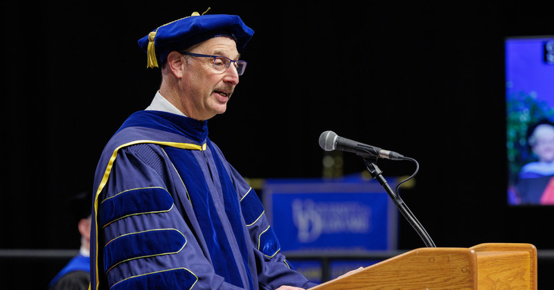 Michael Chajes, dean of UD’s Honors College presides over the 2024 Honors Medal Ceremony held on May 23. Michael Chajes, dean of UD’s Honors College presides over the 2024 Honors Medal Ceremony held on May 23.