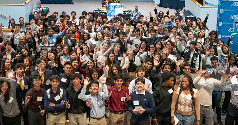 Hundreds of students from around the world on 68 finalist teams converged on UD in April for the annual Diamond Challenge summit. 