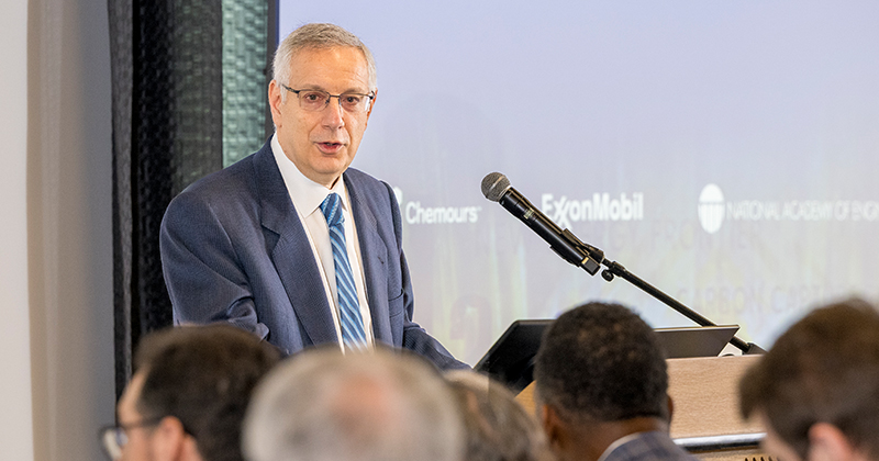 President Assanis, who is also an NAE member, welcomed the audience of “movers and shakers of the hydrogen world” for a day of engaging conversations and insightful presentations. 