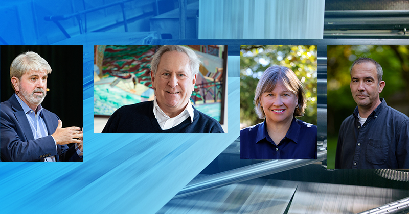 Pictured left to right, alumni Paul Kane, David Hoffman, Jacqueline Jones and Todd Frankel received journalism’s highest honor, the 2024 Pulitzer Prize. 